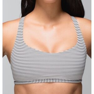 Lululemon Free To Be *Wild Hyper Stripe Black Ghost Sz 10